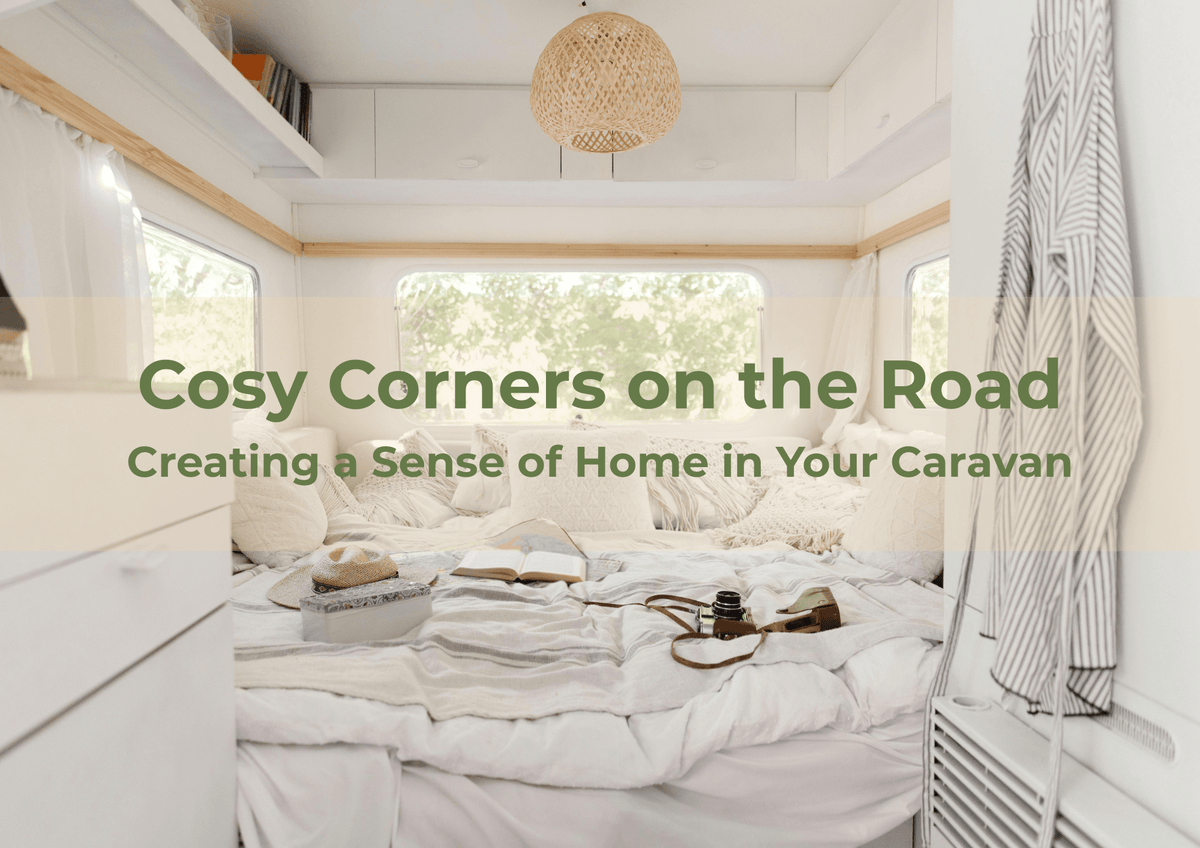 Cosy Corners on the Road – Creating a Sense of Home in Your Caravan - pebble stacker