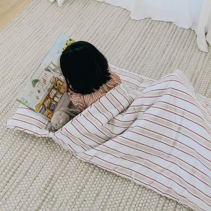 Nap Time Duo — Organic Nap Mat Bundle (Set of 2) pebble stacker