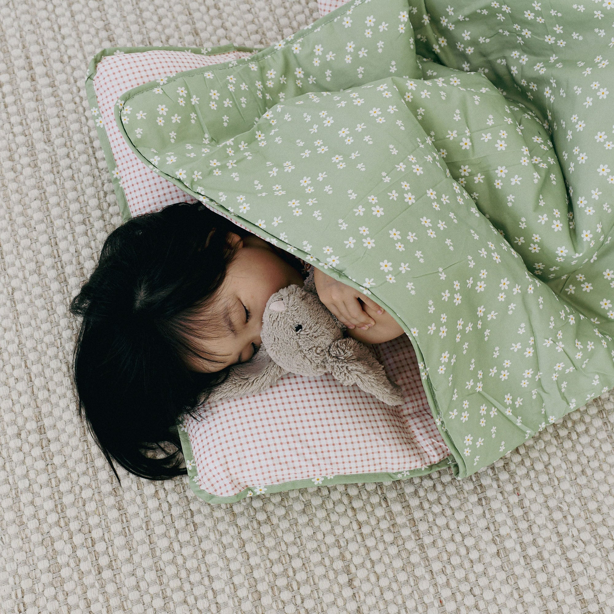 Nap Time Duo — Organic Nap Mat Bundle (Set of 2) pebble stacker