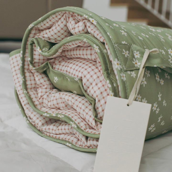 Nap Time Duo — Organic Nap Mat Bundle (Set of 2) pebble stacker