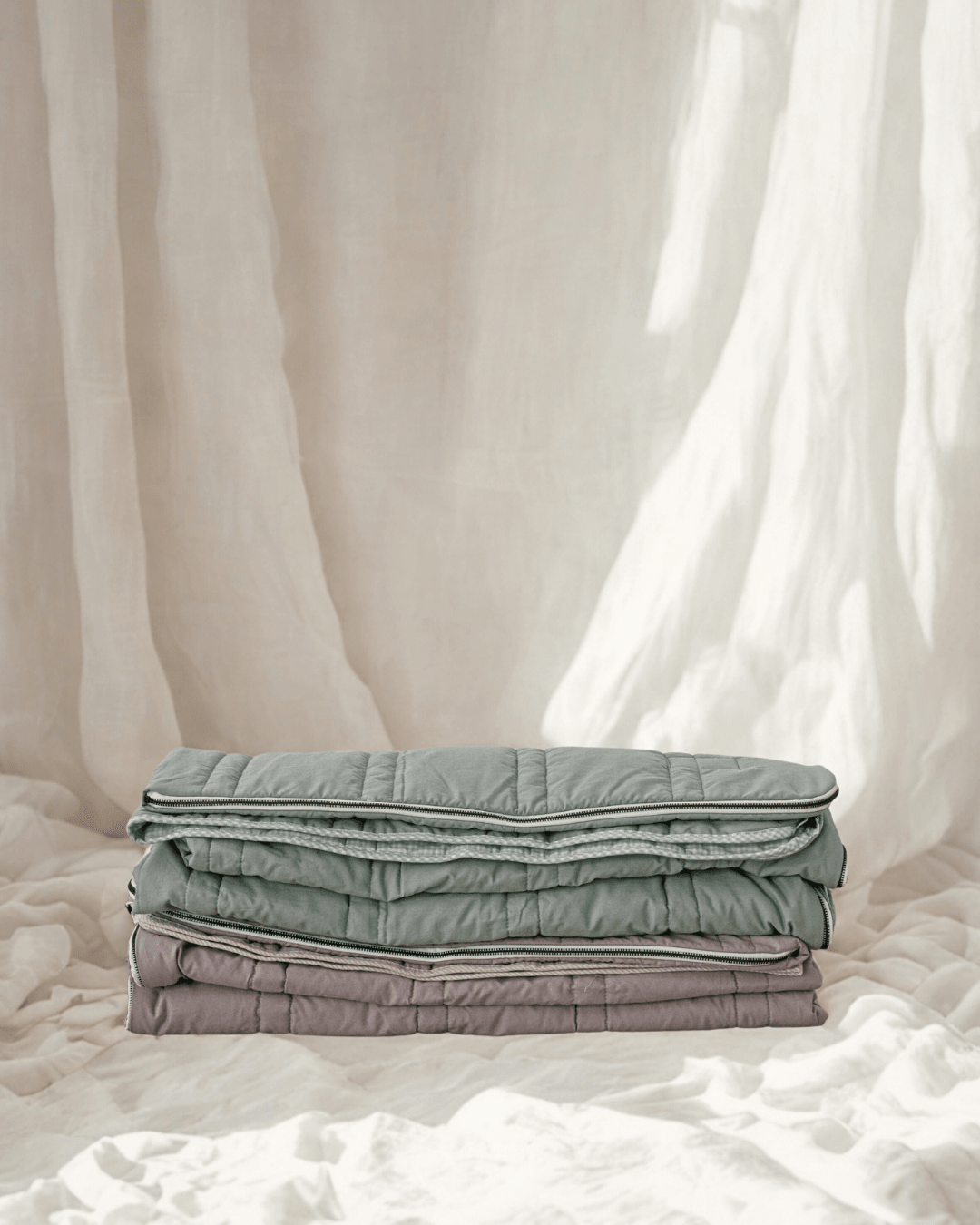 2 - Pack Cotton Sleeping Bag Bundle — Zip - Together - pebble stacker